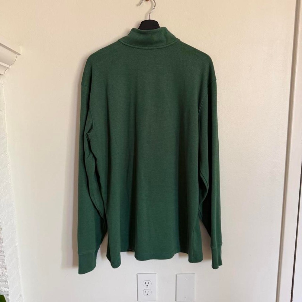Carhartt Green Cotton Blend Quarter Zip Sweatshirt - Picture 2 of 5